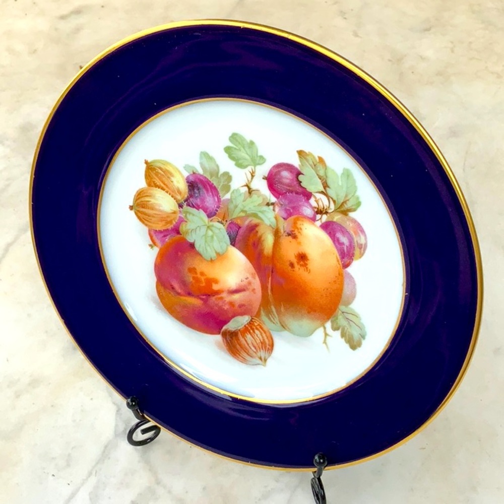 ROSENTHAL-CONTINENTAL SALAD PLATE PEACH WESTERN GERMANY VINTAGE 7 1/2 PORCELAIN